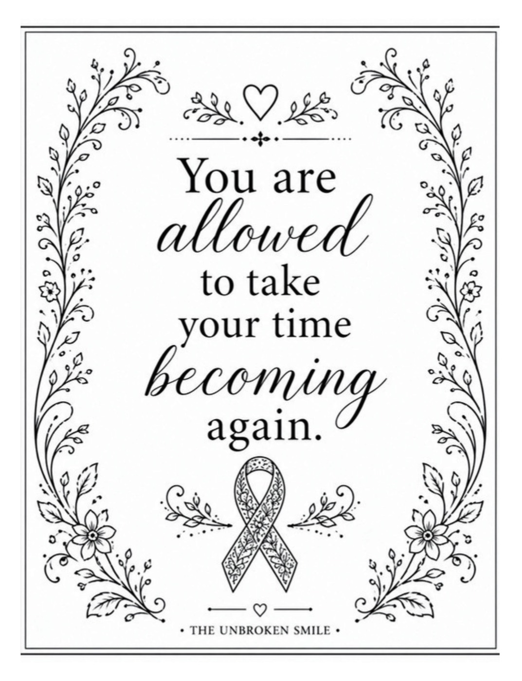 A real coloring page from Color Your Awareness