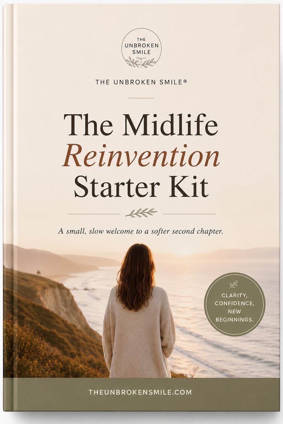The free Midlife Reinvention Starter Kit cover from The Unbroken Smile