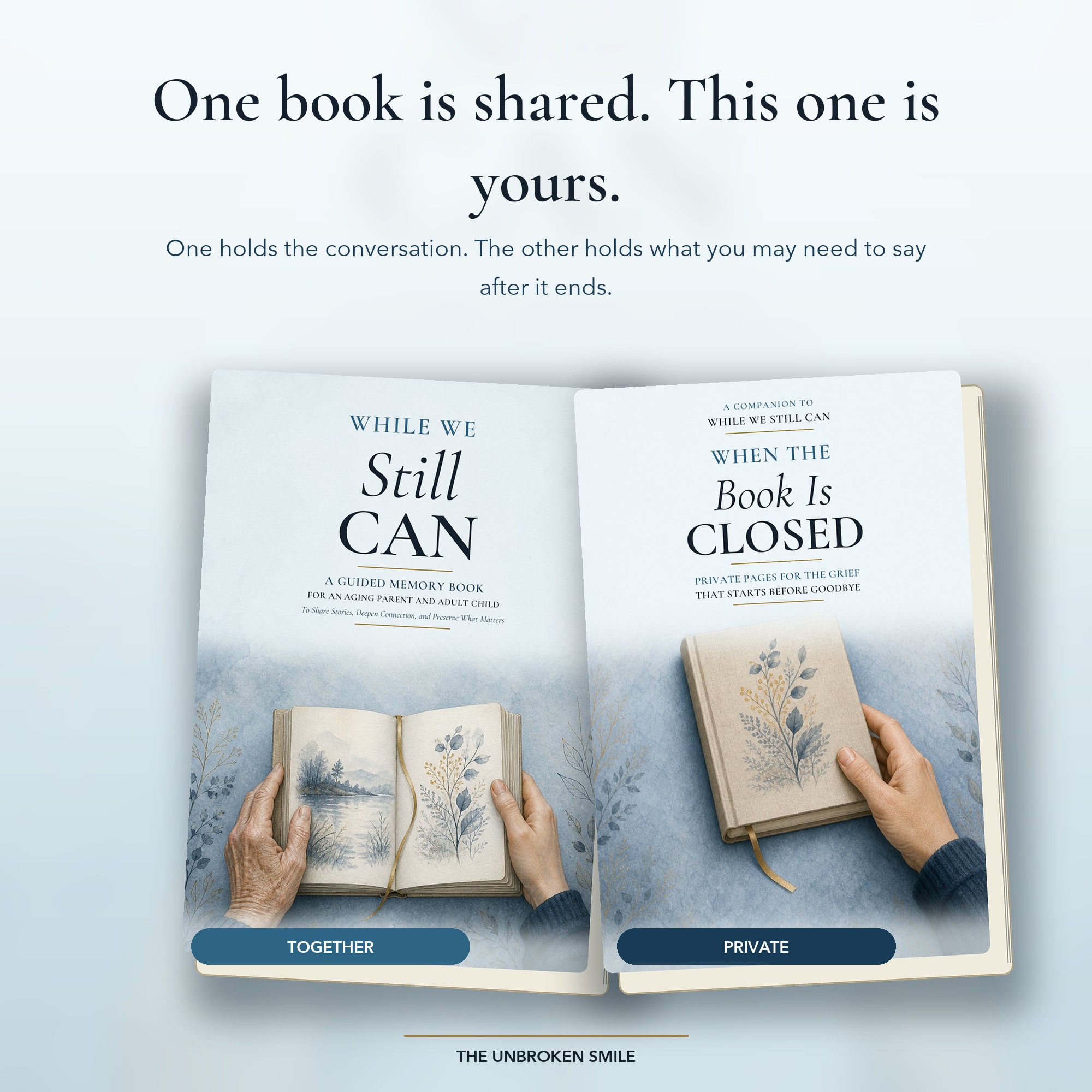 How When the Book Is Closed privately complements While We Still Can