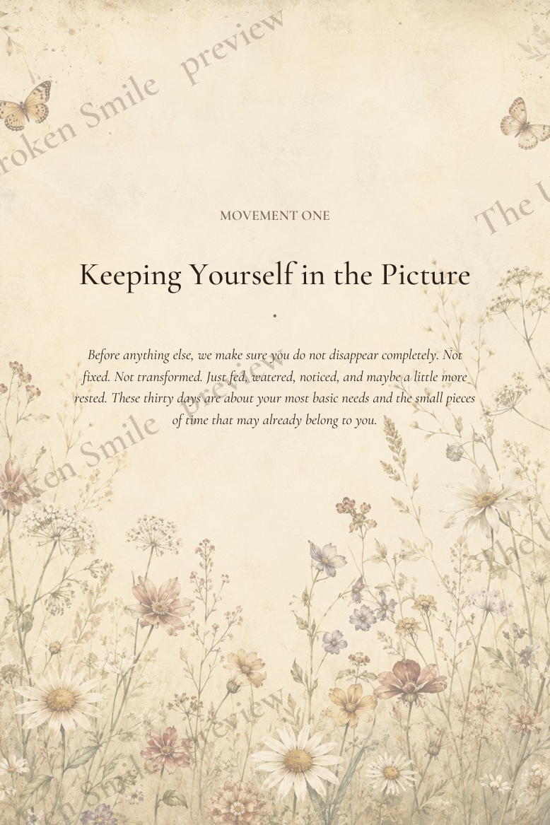 The Keeping Yourself in the Picture movement page from 90 Days for the Caregiver