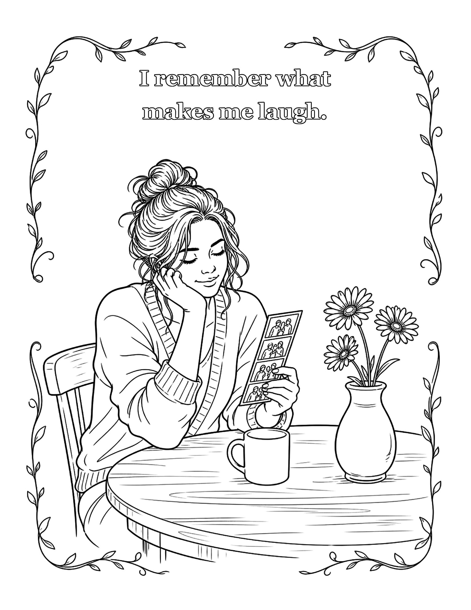 A second real coloring page from Color Your Caregiving Experience