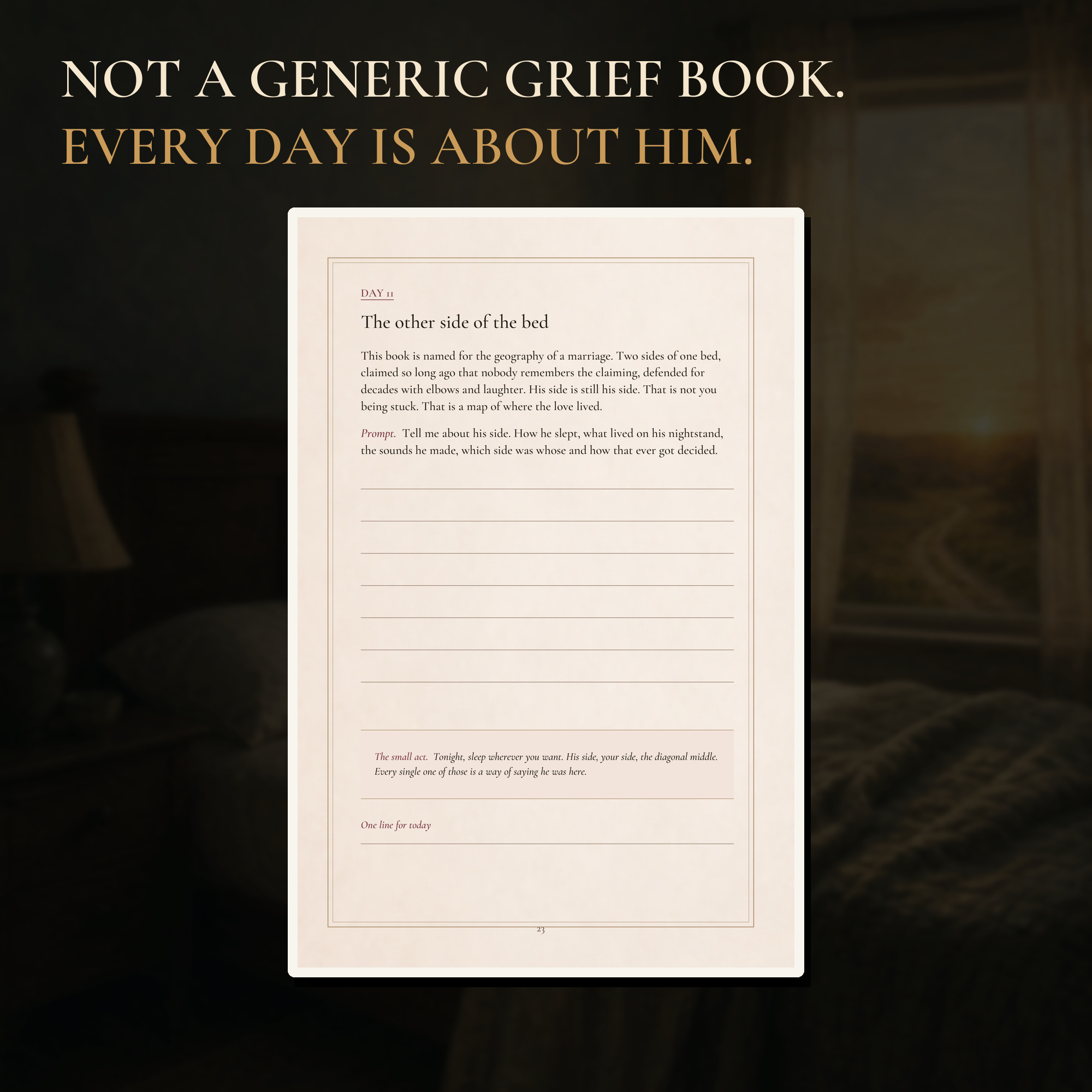 Real guided grief pages from The Other Side of My Bed