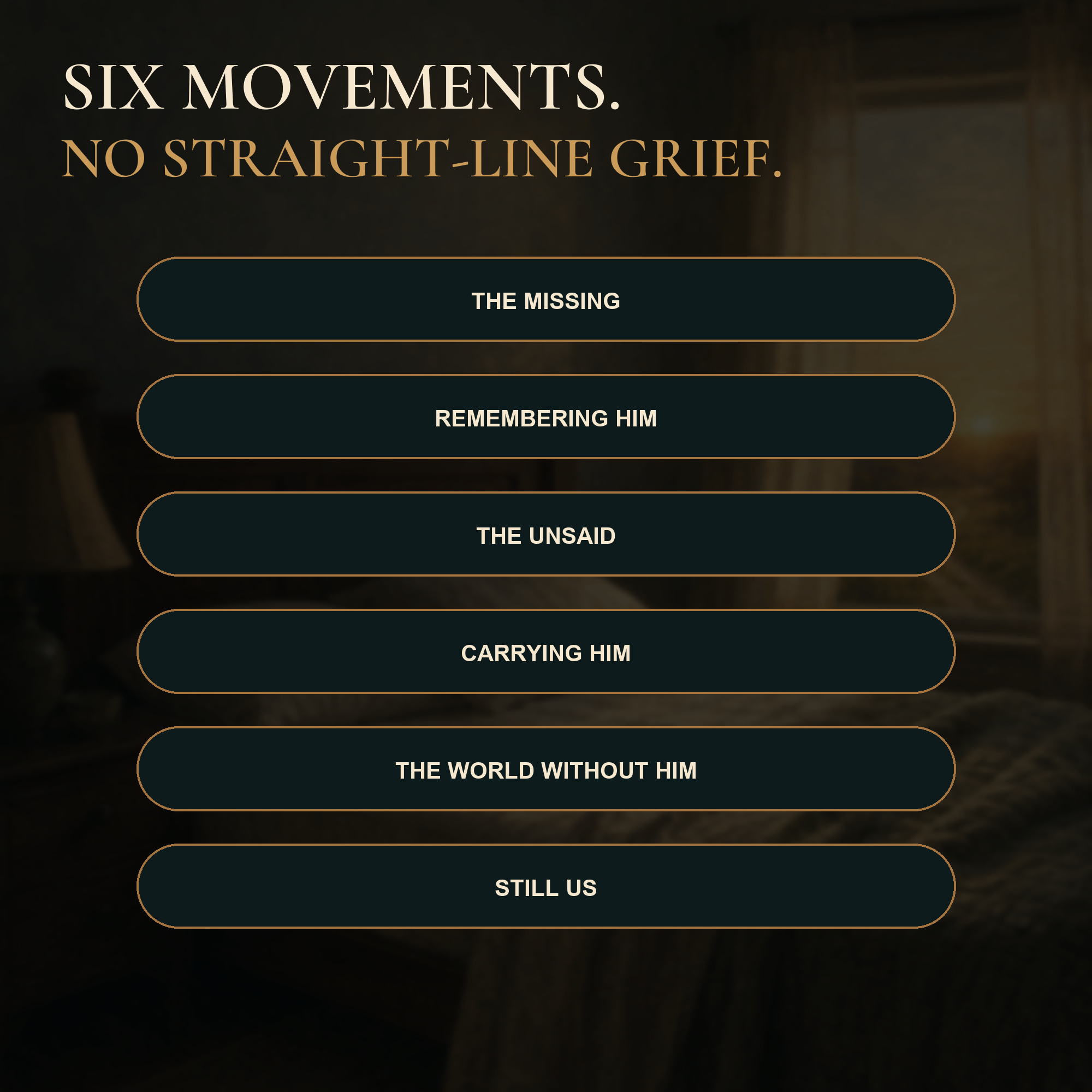 The six emotional movements inside The Other Side of My Bed